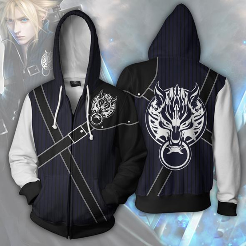 Final Fantasy Hoodie Digital P - Anime Merchandise Hoodie recension och pris