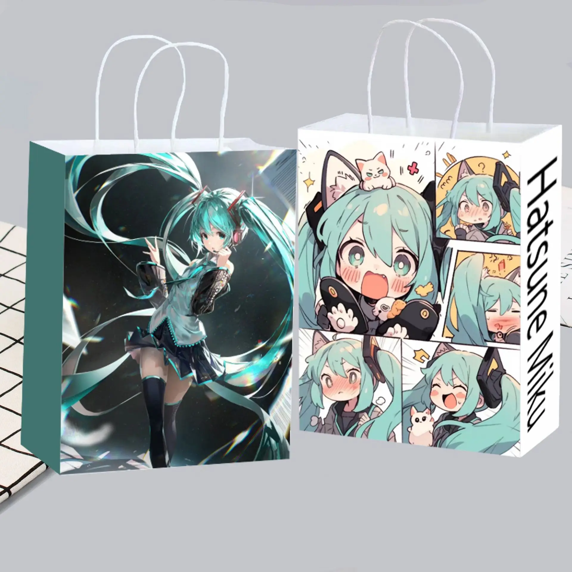 Cute Anime Hatsune Miku Paper  - Anime Merchandise Bag recension och pris