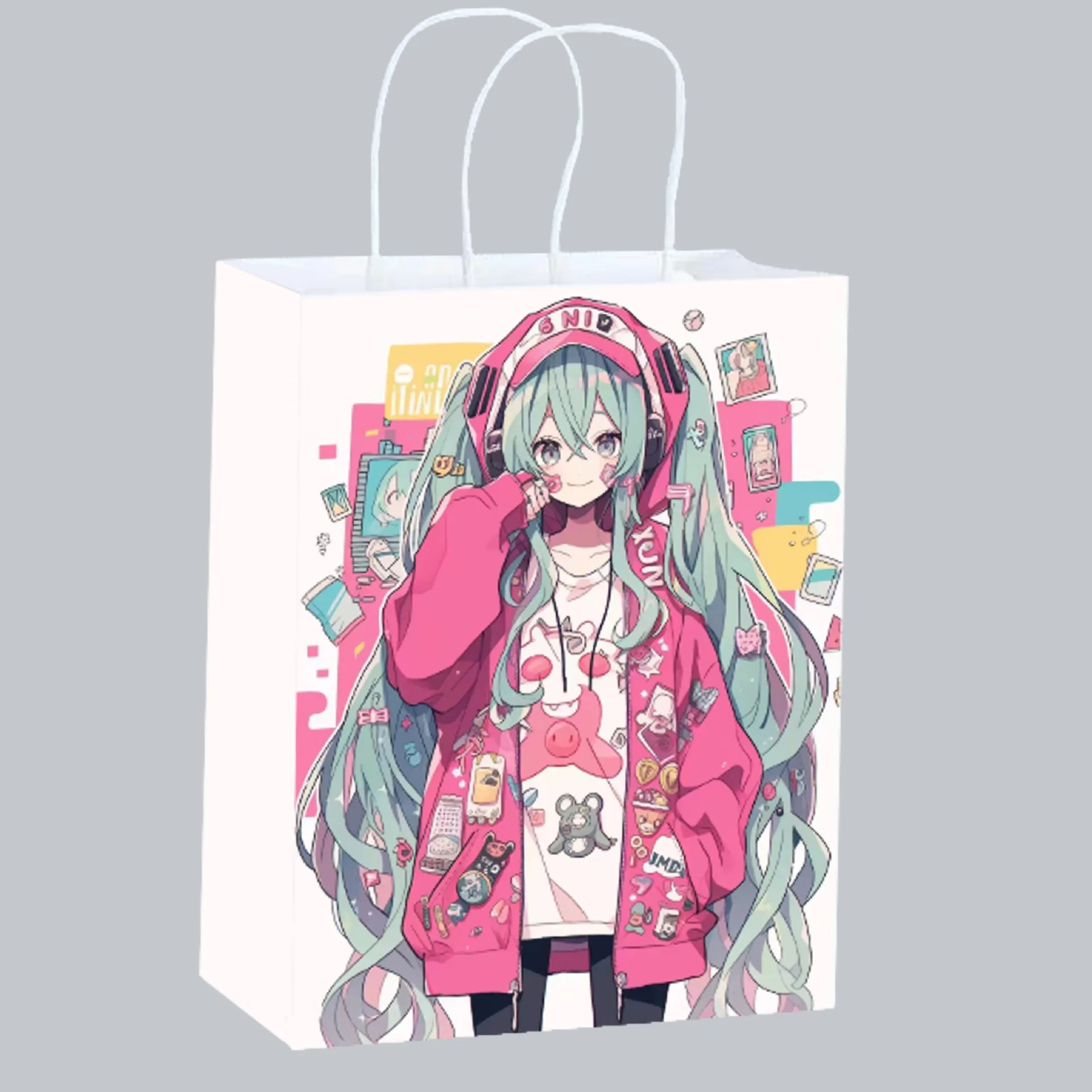 Cute Anime Hatsune Miku Paper  - Anime Merchandise Bag recension och pris