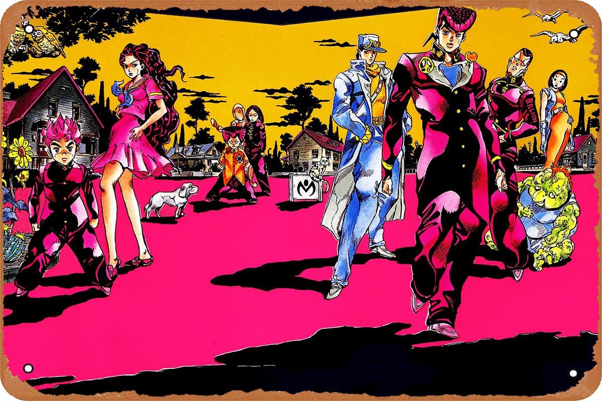 JoJos Bizarre Anime Poster,Vin - Anime Merchandise Posters recension och pris
