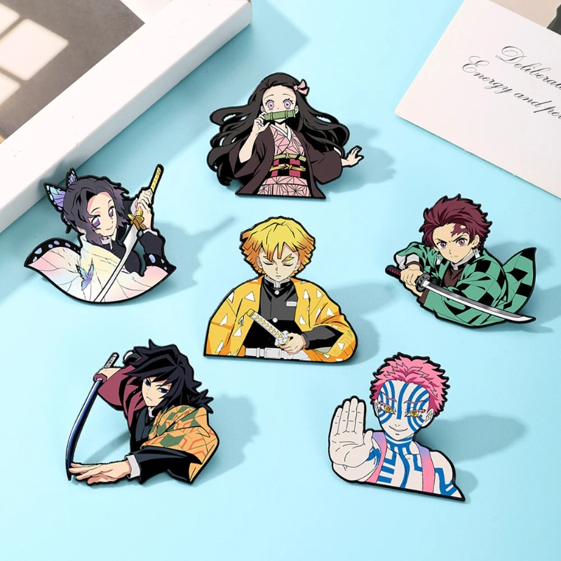 6pcs Demon Slayer Kimetsu No Y - Anime Merchandise Bag recension och pris
