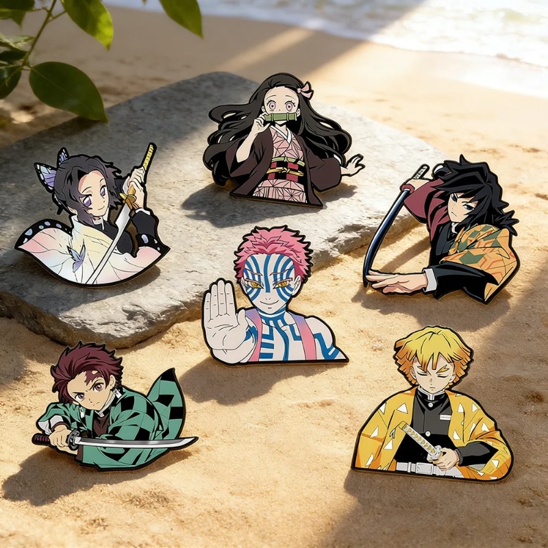 6pcs Demon Slayer Kimetsu No Y - Anime Merchandise Bag recension och pris