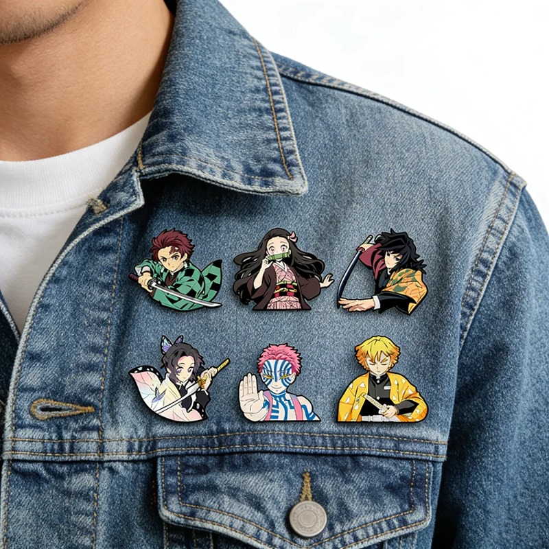 6pcs Demon Slayer Kimetsu No Y - Anime Merchandise Bag recension och pris